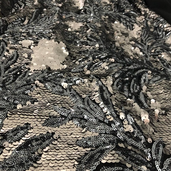 Eloquii Metallic Black & Silver Studio Sequin Dress - Picture 5 of 8